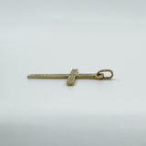Vintage 9ct Gold Engarved Christian Cross Pendant / Charm 375 Reversible (1994)