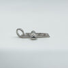 9ct White Gold Diamond Christian Cross Pendant / Charm 375