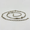 Vintage Sterling Silver Ornate Beaded Ball Fancy Link 25.5" Chain / Necklace 925