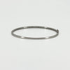 9ct White Gold Diamond Hinged Bangle / Bracelet 375