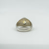Chunky Oval 2.50ct Citrine Solitaire Sterling Silver Ring Size P 