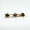 Antique Victorian 9ct Gold Pave Turquoise Bar Brooch / Pendant 375