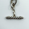 Vintage Sterling Silver Chunky 18.5” Fancy Link Chain & T-Bar Toggle 925 50g