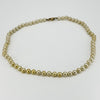 Sterling Silver Cream Freshwater Pearl 17.5" Necklace 925