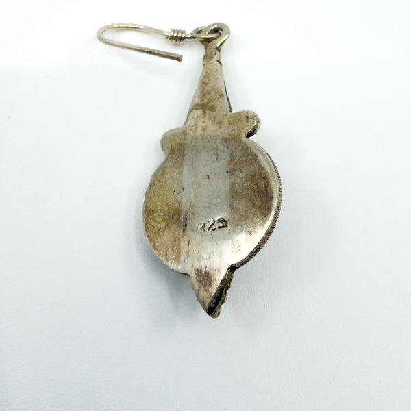 Sterling Silver Orante Dangly Earrings 925
