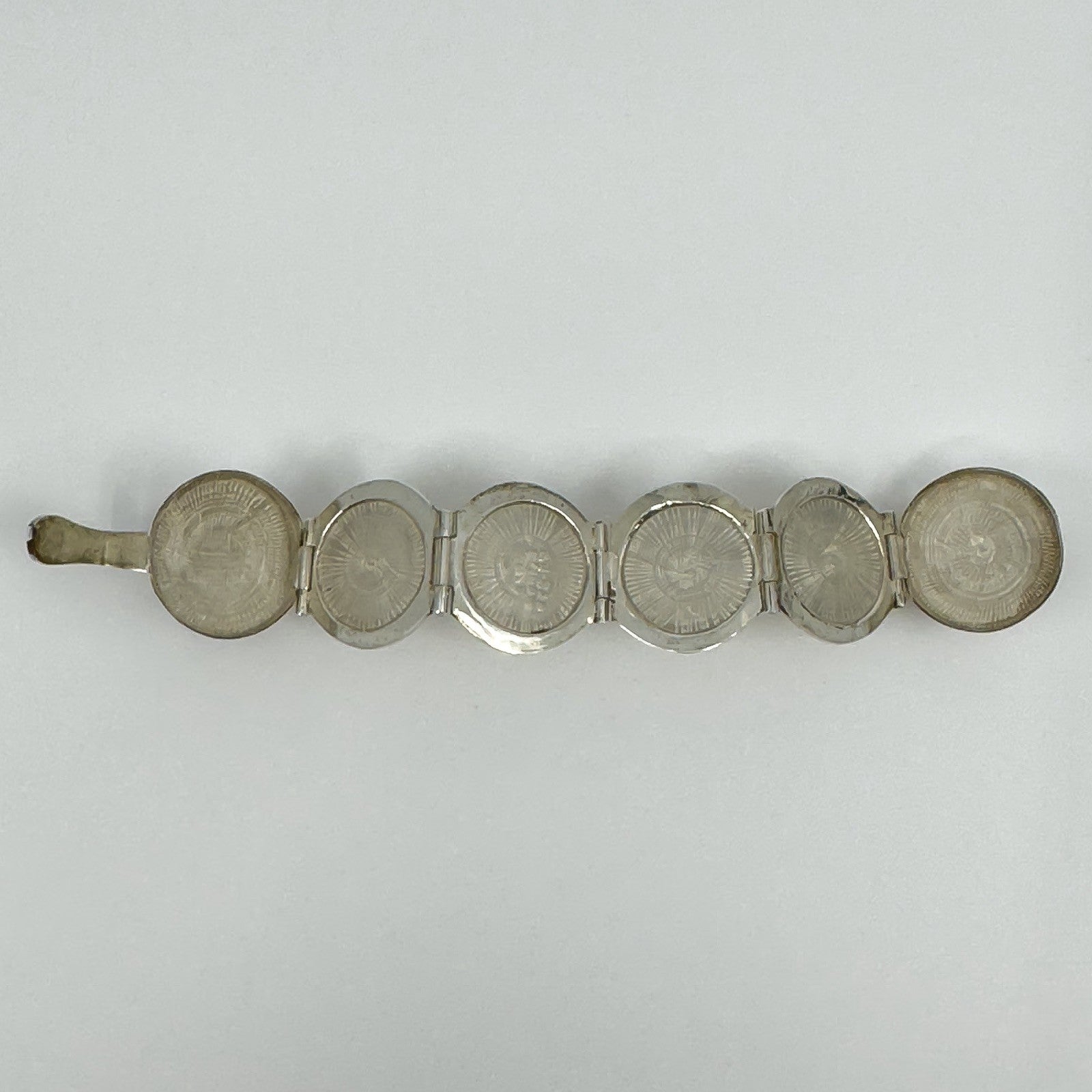 Vintage Sterling Silver Chunky Orb Photo Locket 925 Heavy 20g