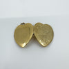 Vintage 9ct Gold Heart Locket Floral / Etched / Scroll Design Engraving 375 5.6g