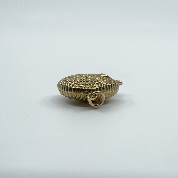 Large Vintage 9ct Gold Hedgehog Animal Pendant  / Charm 375 (London 1975)