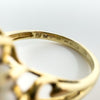 Vintage 9ct Gold Opal & Diamond Cluster Ring Size