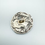 Set of 6 Art Nouveau Buttons in Sterling Silver 925 (Birm 1901) Antique by CF FS