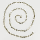 Chunky Vintage 1995 Sterling Silver 28” Belcher Links Chain / Necklace 925