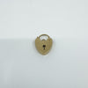 Vintage 9ct Gold Heart Lock Padlock Pendant / Charm 2.2g (London 1976)