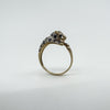 Vintage 9ct Gold Sapphire & Diamond Panther Ring Size O 