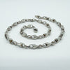 Vintage Sterling Silver Chunky 16.5" Fancy Link Chain / Necklace 925 23g