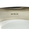 Chunky Vintage Sterling Silver & Rose Gold Engraved Floral Bangle 925 Birm 1959