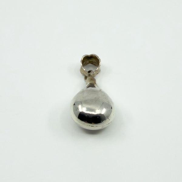 Vintage Sterling Silver Tear Drop Perfume / Poison Bottle Pendant 925