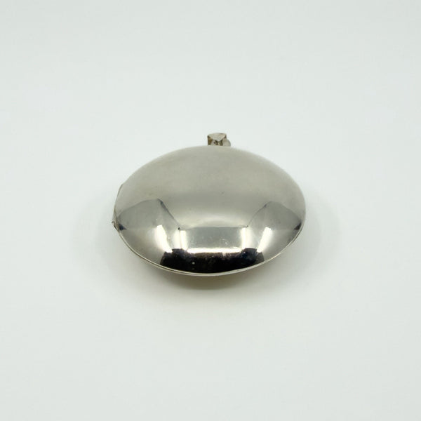 Vintage Sterling Silver Large Chunky Round Photo Locket 925 (1994)