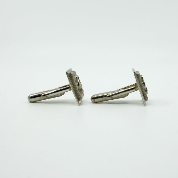 Vintage Sterling Silver Rectangular Cufflinks by Kit Heath 925