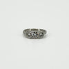 Vintage Platinum 1.60ct Diamond Trilogy Ring 950 Size L