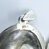 Vintage Oval Foliate Engraved Locket in Sterling Silver 925 (1993)
