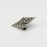 Vintage Sterling Silver Square Celtic Brooch 925