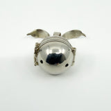Vintage Sterling Silver Chunky Orb Photo Locket 925 