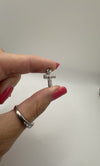 9ct White Gold Diamond Christian Cross Pendant / Charm 375