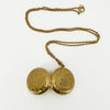 Large Antique 9ct Rose Gold Photo Locket & 19" Chain 375 (Birm 1886)