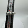 Chunky Wavey CZ Wedding Eternity Stacking Ring Sterling Silver 925 Size M - N