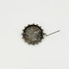 Antique Victorian Aesthetic Sterling Silver Yellow & Rose Gold Floral Brooch 925