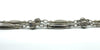 Vintage Sterling Silver 17.5” Fancy Link Chain with Dog Clip & T-Bar Pendant 925