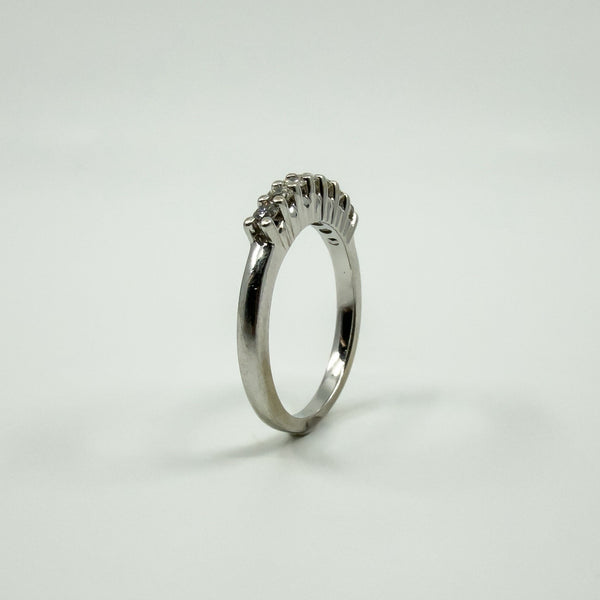 14ct White Gold 0.35ct Diamond Band / Ring 585 Size L Wedding Eternity