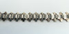 Antique Victorian Silver Reversible Floral Engraved 18" Book Chain 900
