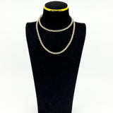 Chunky Vintage Sterling Silver 28.5” Rolo Links Chain / Necklace 925