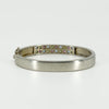 Chunky Sterling Silver Multi Coloured CZ Oval Bangle / Bracelet 925