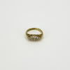 Antique 18ct Gold 0.32ct Diamond Boat Ring 750 Size N (Birm 1914)