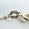 Modernist Square CZ Pendant & 18” Chain / Necklace 925