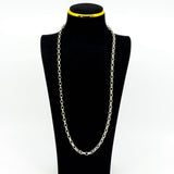 Chunky Vintage Sterling Silver 26.5” Rolo Links Chain / Necklace 925
