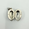 Chunky Vintage Sterling Silver Oval Foliate Engraved Photo Locket 925 (1996)