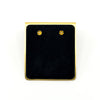 Vintage 9ct Gold Tiny Diamond Solitaire Stud Earrings 375 (1978)