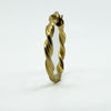 Large Vintage Twisted 9ct Gold Hoop Earrings 375