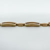 Vintage 9ct Rose Gold Rectangular Links 7.5” Bracelet 375