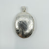 Vintage Oval Foliate Engraved Locket in Sterling Silver 925 (1993)