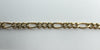 Vintage 9ct Gold Figaro Links with Dog Clip & T-Bar Charm 7.8” Bracelet 375 9.5g