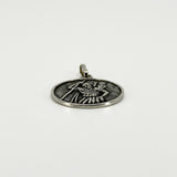 Large Vintage Sterling Silver St. Christopher Pendant 925