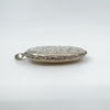 Large Sterling Silver Vintage Oval Foliage Engraved Photo Locket 925 Birm 1996 