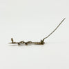 Antique Victorian 9ct Rose Gold Double Lucky Horseshoe & Arrow Brooch 375