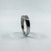 18ct White Gold 0.50ct Princess Cut Diamond Band / Ring 750 Size P