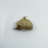 Large Vintage 9ct Gold Hedgehog Animal Pendant  / Charm 375 (London 1975)