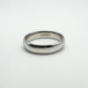 9ct White Gold Band / Ring 5mm Unisex Size U 5.4g (Re-Plated) 